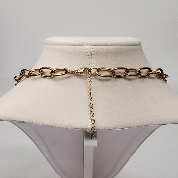 Authentic Louis Vuitton Padlock w/unbranded Stainless Steel Necklace & Bracelet - Picture 5 of 15